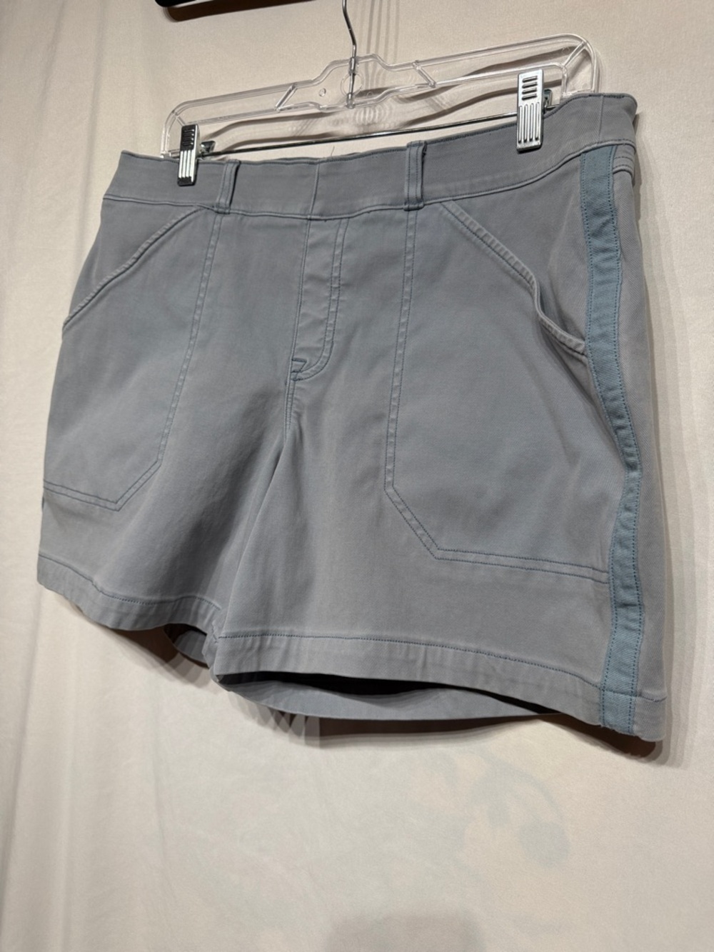 SPANX Stretch Twill Shorts Mountain Blue XL - Picture 5 of 8